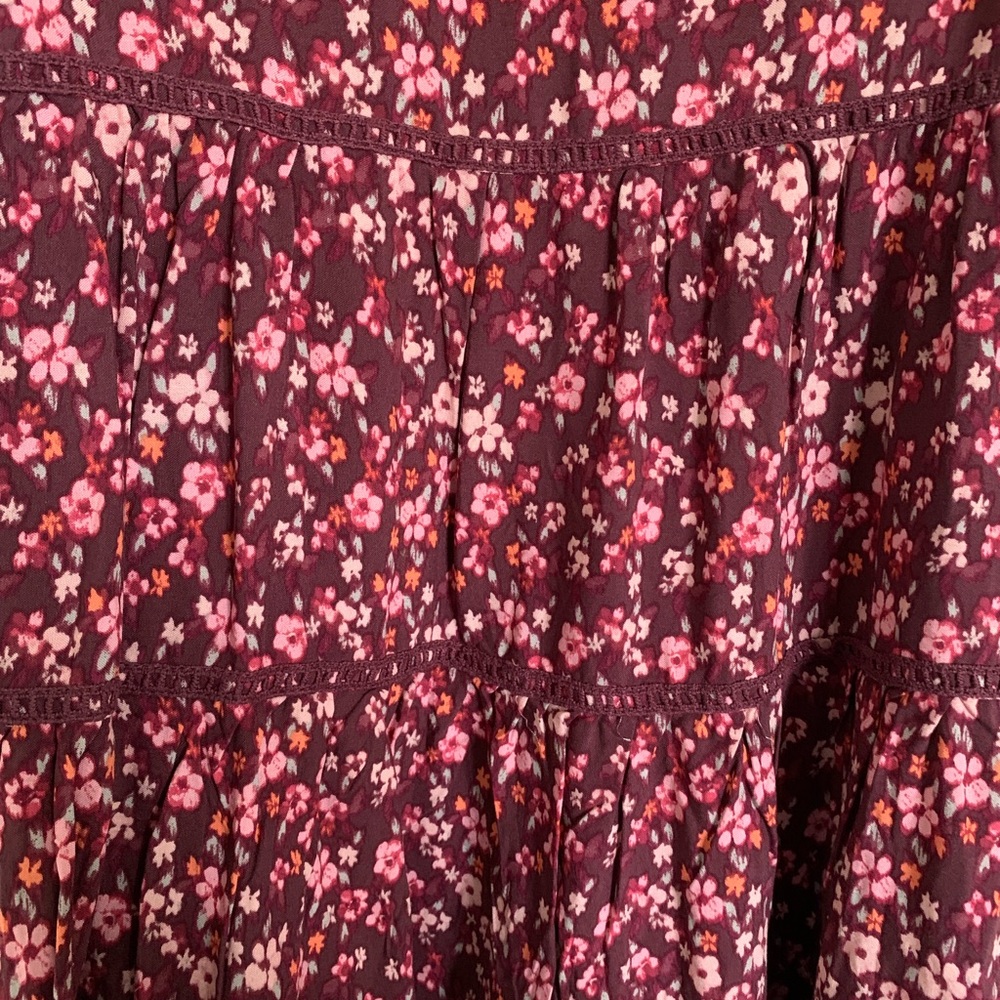 Wild Fable Floral Short Sleeve Tiered Dress - Picture 3 of 6